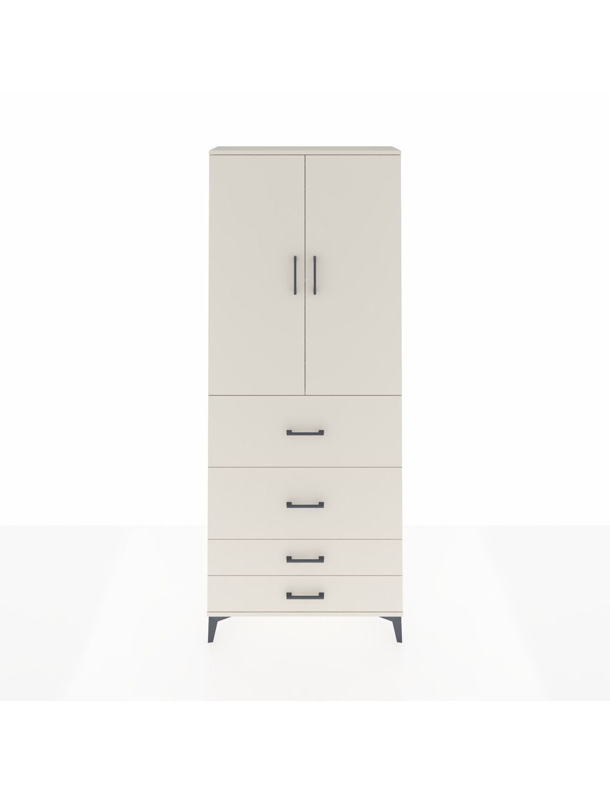 Arges Dolap 2 Raflı 4 Çekmeceli 2 Kapaklı 88x30x221 Aytaşı-Aytaşı