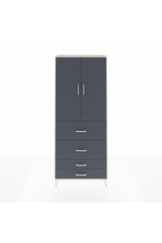 Arges Dolap 2 Raflı 4 Çekmeceli 2 Kapaklı 88x30x221 Aytaşı-Antrasit