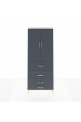 Arges Dolap 2 Raflı 4 Çekmeceli 2 Kapaklı 88x30x221