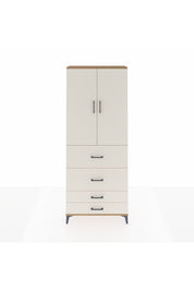 Arges Dolap 2 Raflı 4 Çekmeceli 2 Kapaklı 88x30x221 Çam-Aytaşı