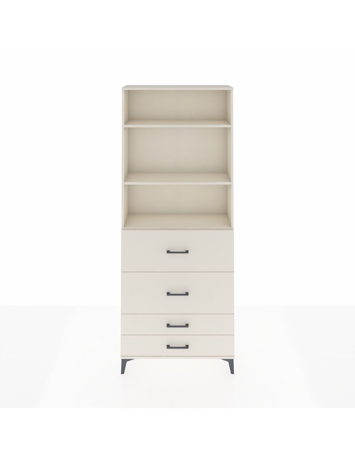 Arges Dolap 3 Raflı 4 Çekmeceli 88x30x221 Aytaşı-Aytaşı