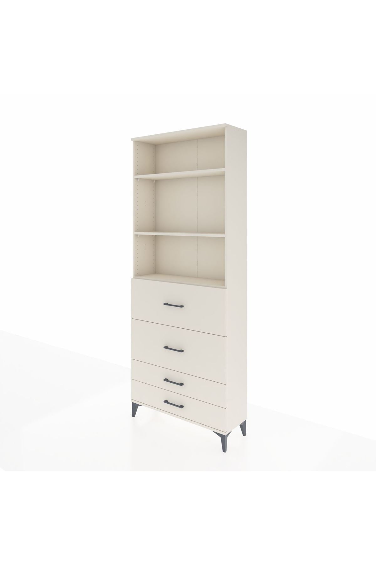 Arges Dolap 3 Raflı 4 Çekmeceli 88x30x221 Aytaşı-Aytaşı