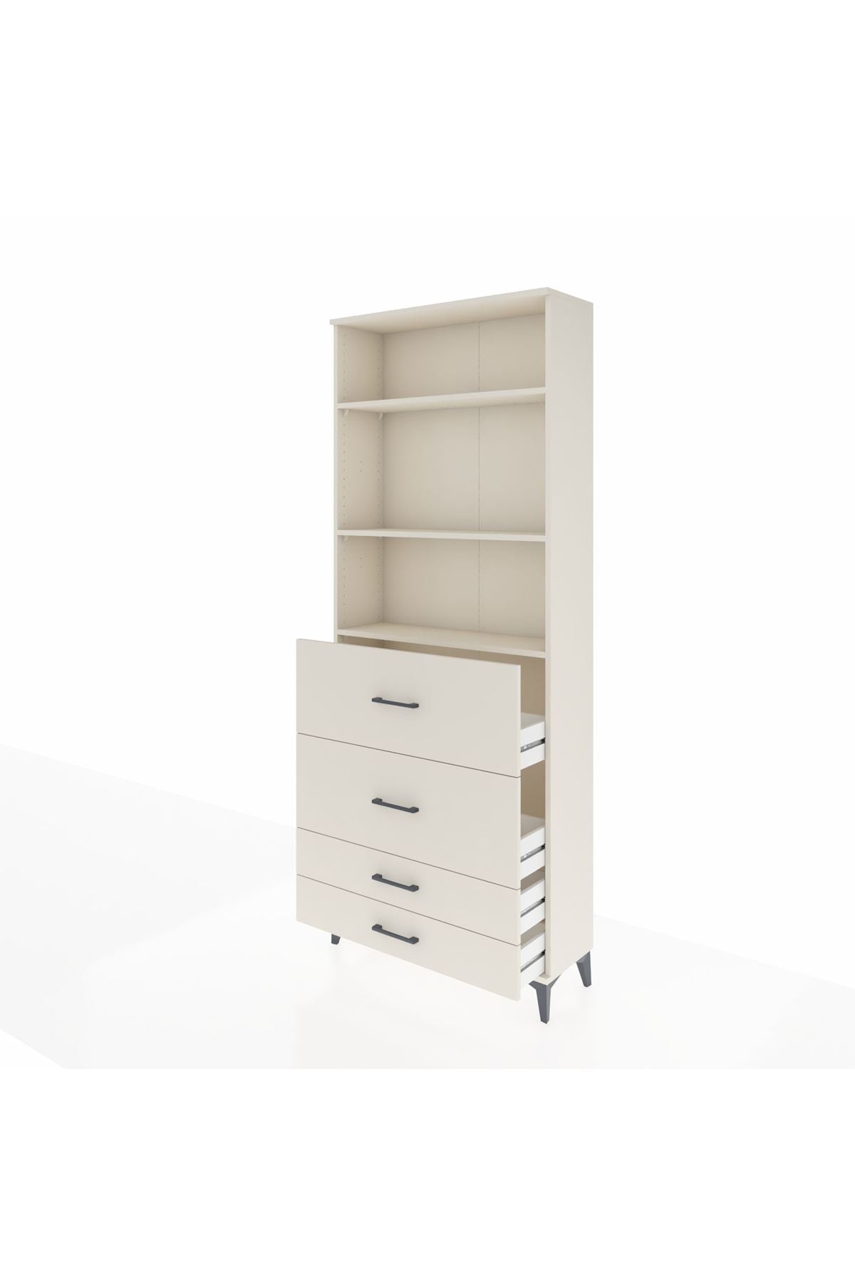 Arges Dolap 3 Raflı 4 Çekmeceli 88x30x221 Aytaşı-Aytaşı