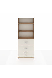 Arges Dolap 3 Raflı 4 Çekmeceli 88x30x221 Çam-Aytaşı