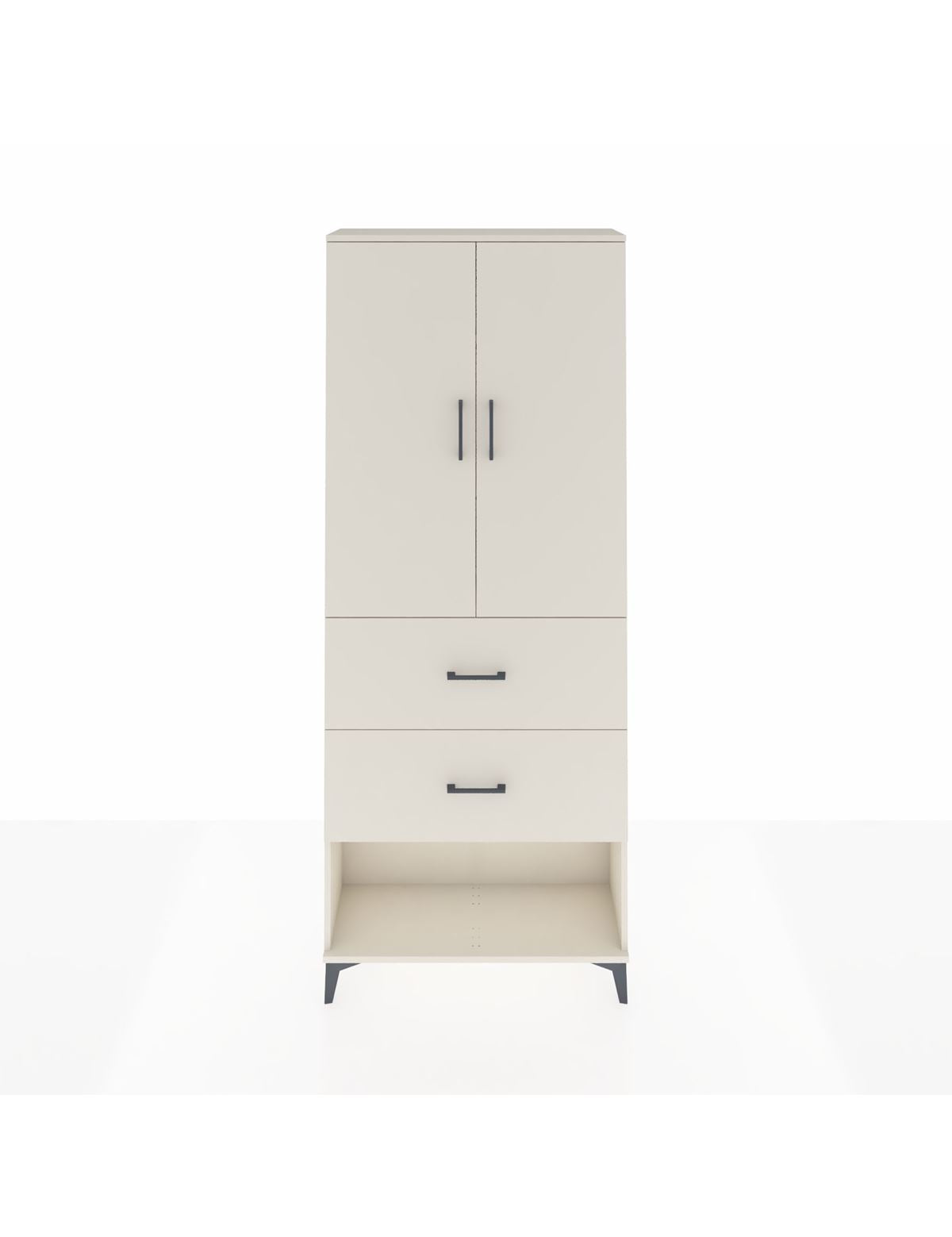 Arges Dolap 3 Raflı 2 Çekmeceli 2 Kapaklı 88x30x221 Aytaşı-Aytaşı