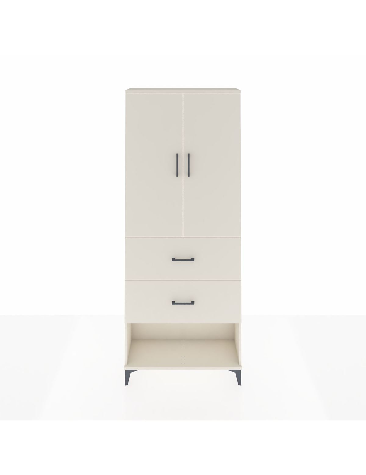 Arges Dolap 2 Raflı 2 Çekmeceli 2 Kapaklı 88x30x221 Aytaşı-Aytaşı