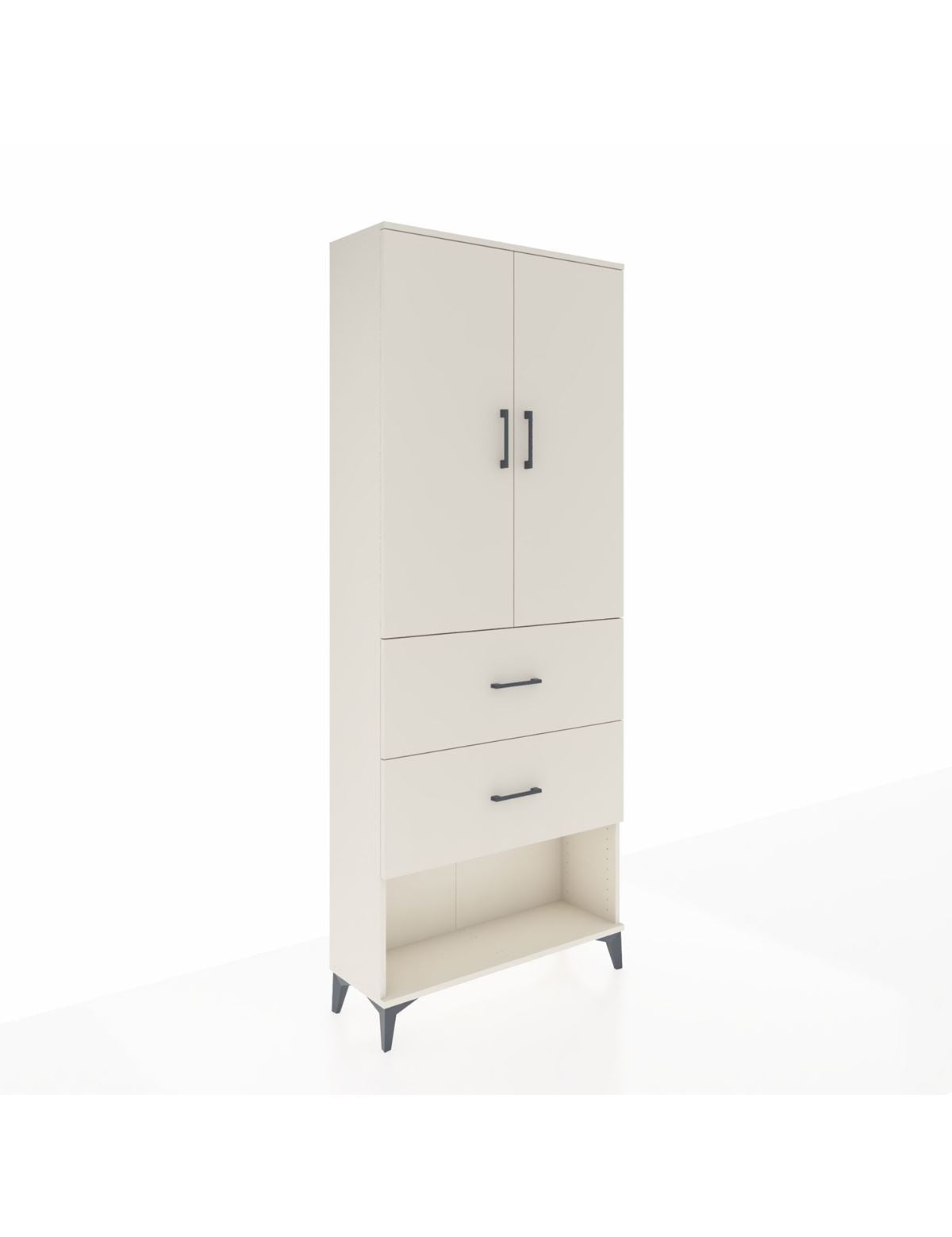 Arges Dolap 2 Raflı 2 Çekmeceli 2 Kapaklı 88x30x221 Aytaşı-Aytaşı