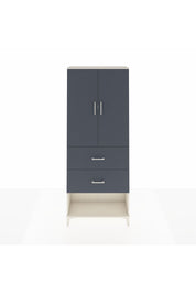 Arges Dolap 2 Raflı 2 Çekmeceli 2 Kapaklı 88x30x221 Aytaşı-Antrasit