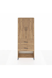 Arges Dolap 2 Raflı 2 Çekmeceli 2 Kapaklı 88x30x221 Çam-Çam