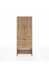 Arges Dolap 2 Raflı 2 Çekmeceli 2 Kapaklı 88x30x221