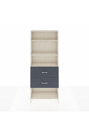 Arges Dolap 3 Raflı 2 Çekmeceli 88x30x221 Aytaşı-Antrasit