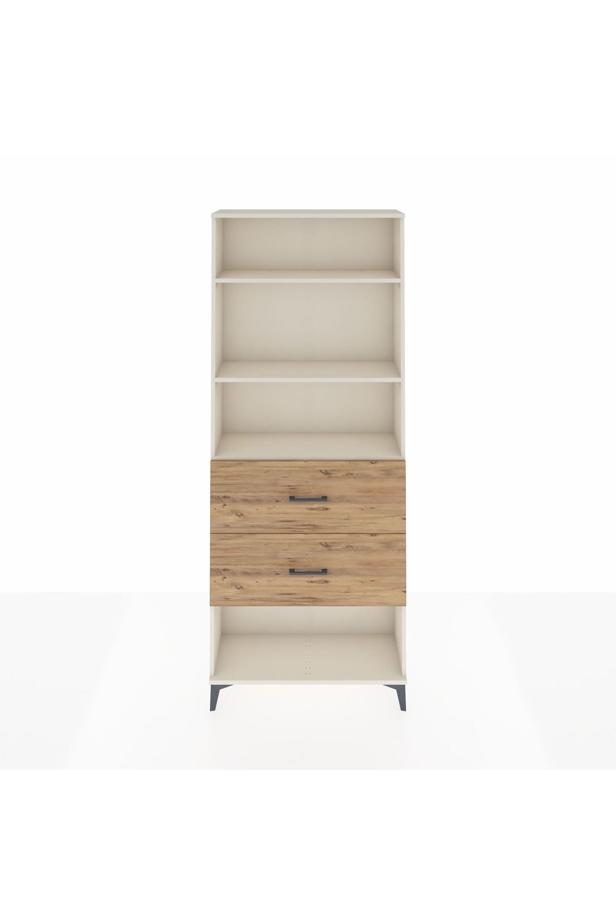 Arges Dolap 3 Raflı 2 Çekmeceli 88x30x221 Aytaşı-Çam