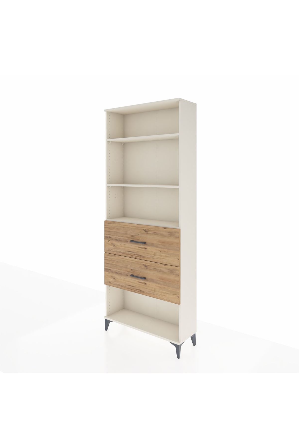 Arges Dolap 3 Raflı 2 Çekmeceli 88x30x221 Aytaşı-Çam