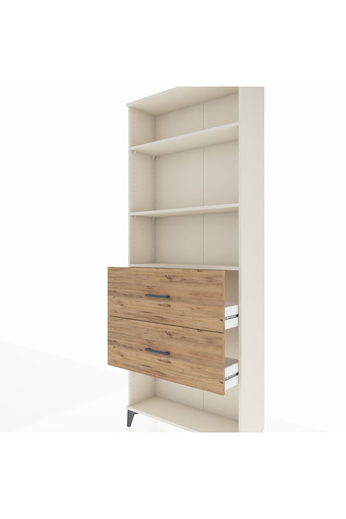 Arges Dolap 3 Raflı 2 Çekmeceli 88x30x221 Aytaşı-Çam