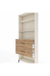 Arges Dolap 3 Raflı 2 Çekmeceli 88x30x221 Aytaşı-Çam