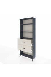 Arges Dolap 3 Raflı 2 Çekmeceli 88x30x221 Antrasit-Aytaşı