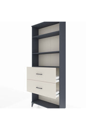 Arges Dolap 3 Raflı 2 Çekmeceli 88x30x221 Antrasit-Aytaşı