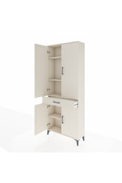 Arges Dolap 4 Raflı Tek Çekmeceli 4 Kapaklı 88x30x221 Aytaşı-Aytaşı