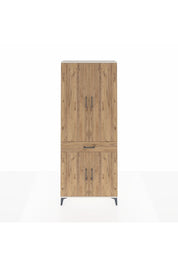 Arges Dolap 4 Raflı Tek Çekmeceli 4 Kapaklı 88x30x221 Aytaşı-Çam