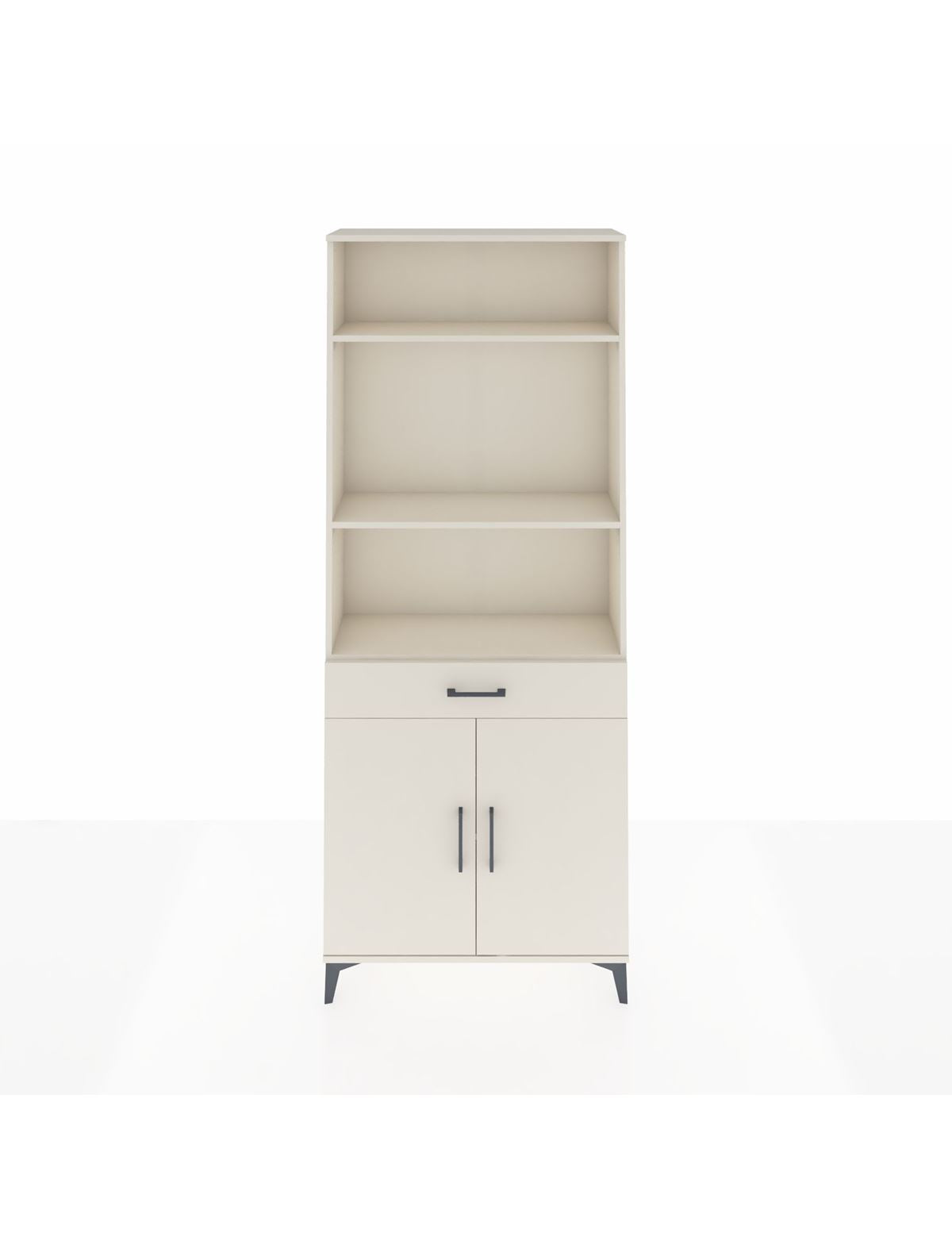 Arges Dolap 4 Raflı Tek Çekmeceli 2 Kapaklı 88x30x221 Aytaşı-Aytaşı