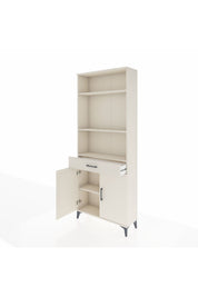 Arges Dolap 4 Raflı Tek Çekmeceli 2 Kapaklı 88x30x221 Aytaşı-Aytaşı