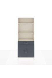 Arges Dolap 4 Raflı Tek Çekmeceli 2 Kapaklı 88x30x221 Aytaşı-Antrasit