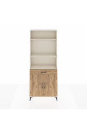 Arges Dolap 4 Raflı Tek Çekmeceli 2 Kapaklı 88x30x221 Aytaşı-Çam