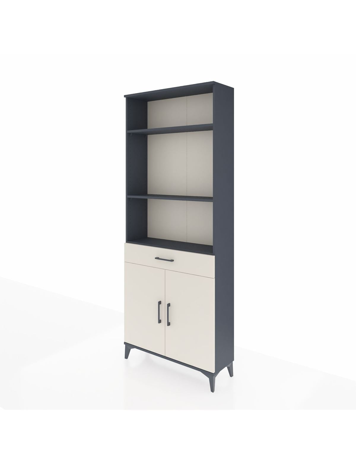 Arges Dolap 4 Raflı Tek Çekmeceli 2 Kapaklı 88x30x221 - S30M149V4A