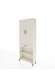 Arges Dolap 4 Raflı Tek Çekmeceli 2 Kapaklı 88x30x221 Aytaşı-Aytaşı