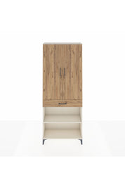 Arges Dolap 4 Raflı Tek Çekmeceli 2 Kapaklı 88x30x221 Aytaşı-Çam