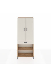 Arges Dolap 4 Raflı Tek Çekmeceli 2 Kapaklı 88x30x221 Çam-Aytaşı