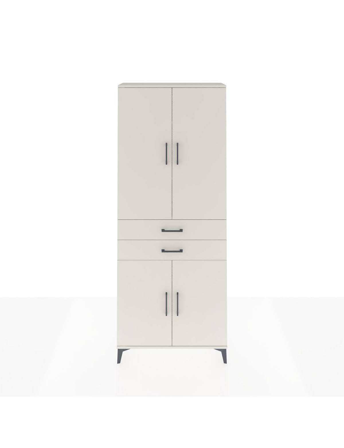 Arges Dolap 4 Raflı 2 Çekmeceli 4 Kapaklı 88x30x221 Aytaşı-Aytaşı