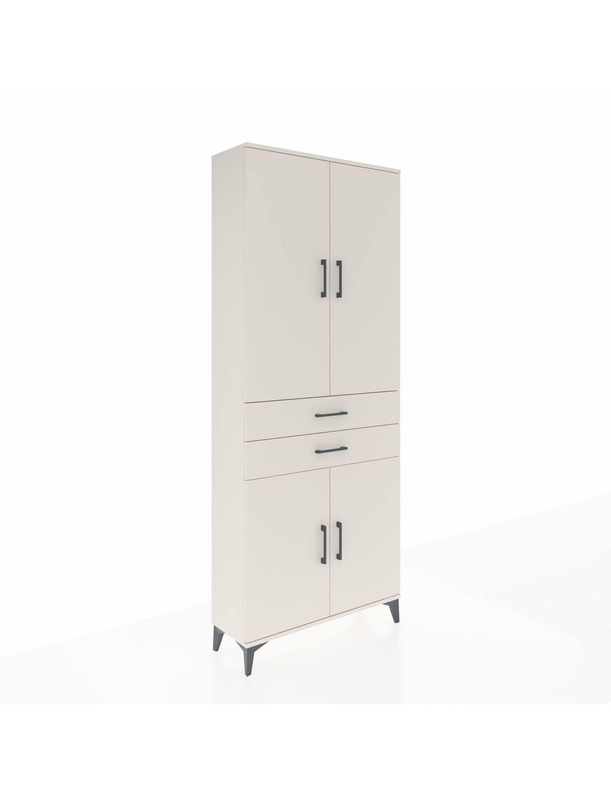 Arges Dolap 4 Raflı 2 Çekmeceli 4 Kapaklı 88x30x221 Aytaşı-Aytaşı