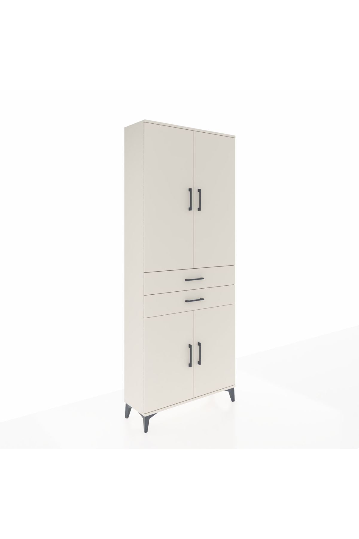 Arges Dolap 4 Raflı 2 Çekmeceli 4 Kapaklı 88x30x221 Aytaşı-Aytaşı