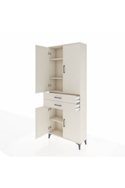 Arges Dolap 4 Raflı 2 Çekmeceli 4 Kapaklı 88x30x221 Aytaşı-Aytaşı