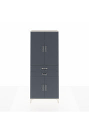 Arges Dolap 4 Raflı 2 Çekmeceli 4 Kapaklı 88x30x221 Aytaşı-Antrasit