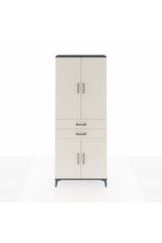 Arges Dolap 4 Raflı 2 Çekmeceli 4 Kapaklı 88x30x221 Antrasit-Aytaşı