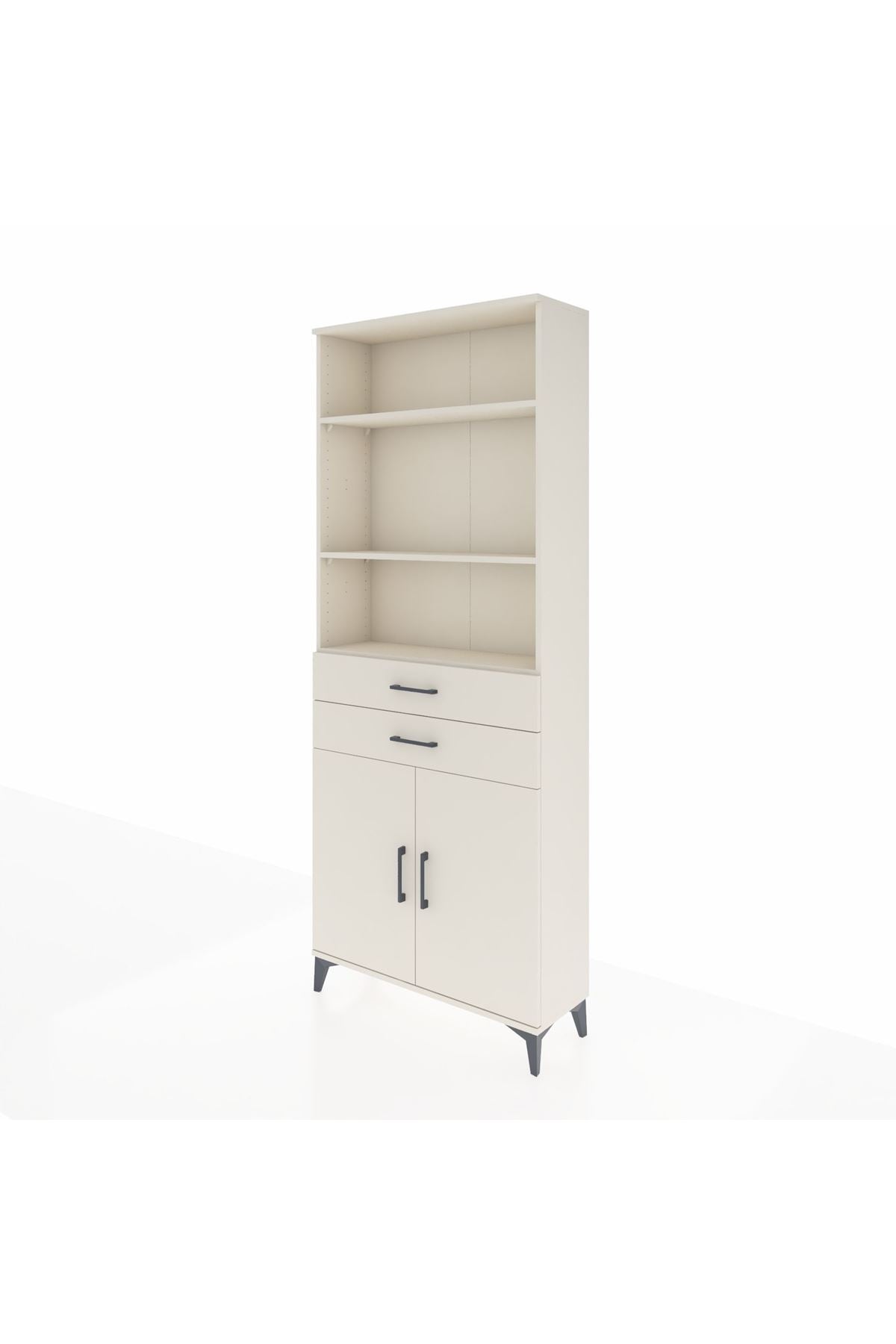 Arges Dolap 4 Raflı 2 Çekmeceli 2 Kapaklı 88x30x221 Aytaşı-Aytaşı