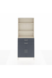 Arges Dolap 4 Raflı 2 Çekmeceli 2 Kapaklı 88x30x221 Aytaşı-Antrasit