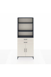 Arges Dolap 4 Raflı 2 Çekmeceli 2 Kapaklı 88x30x221 Antrasit-Aytaşı