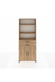 Arges Dolap 4 Raflı 2 Çekmeceli 2 Kapaklı 88x30x221 Çam-Çam