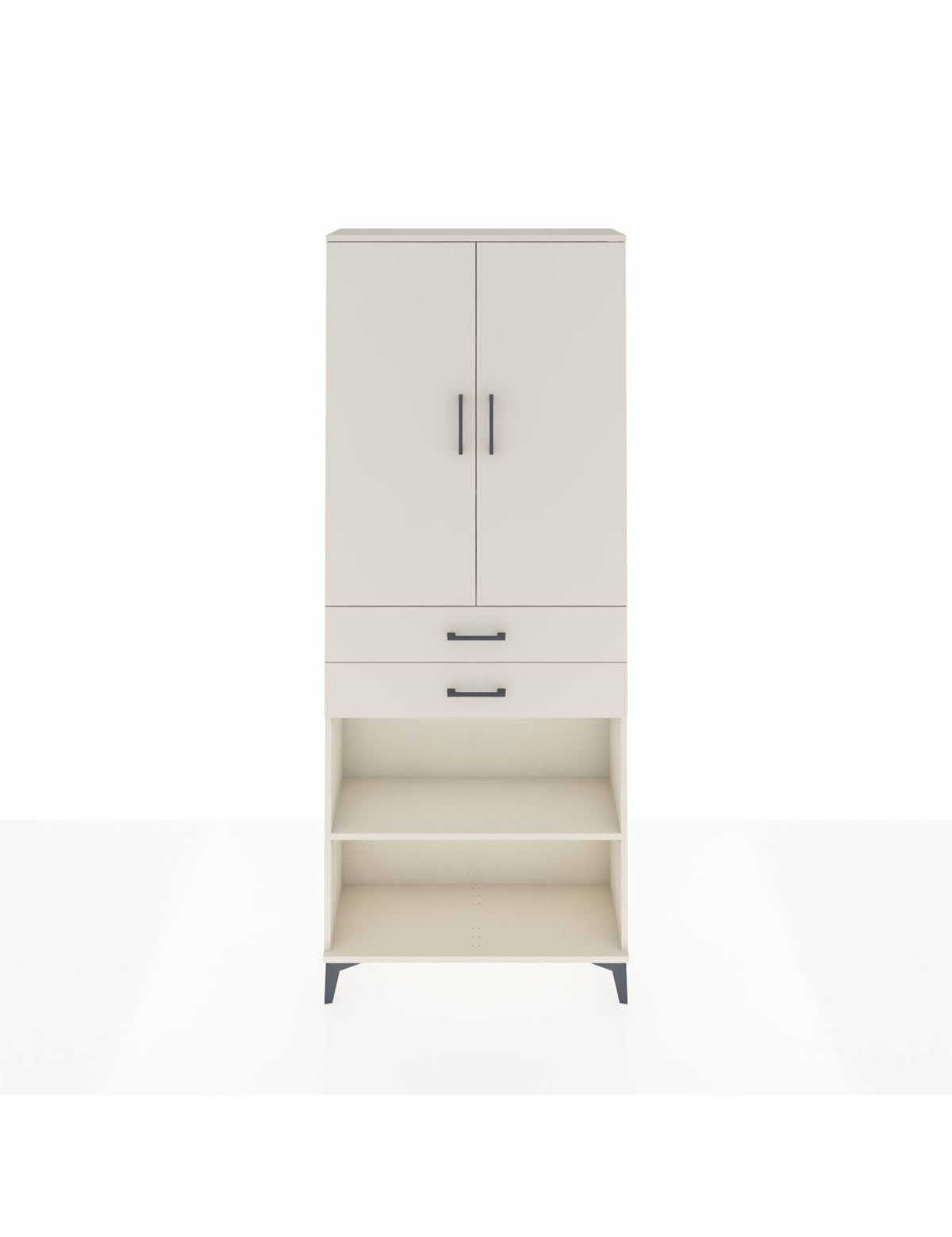 Arges Dolap 4 Raflı 2 Çekmeceli 2 Kapaklı 88x30x221 Aytaşı-Aytaşı