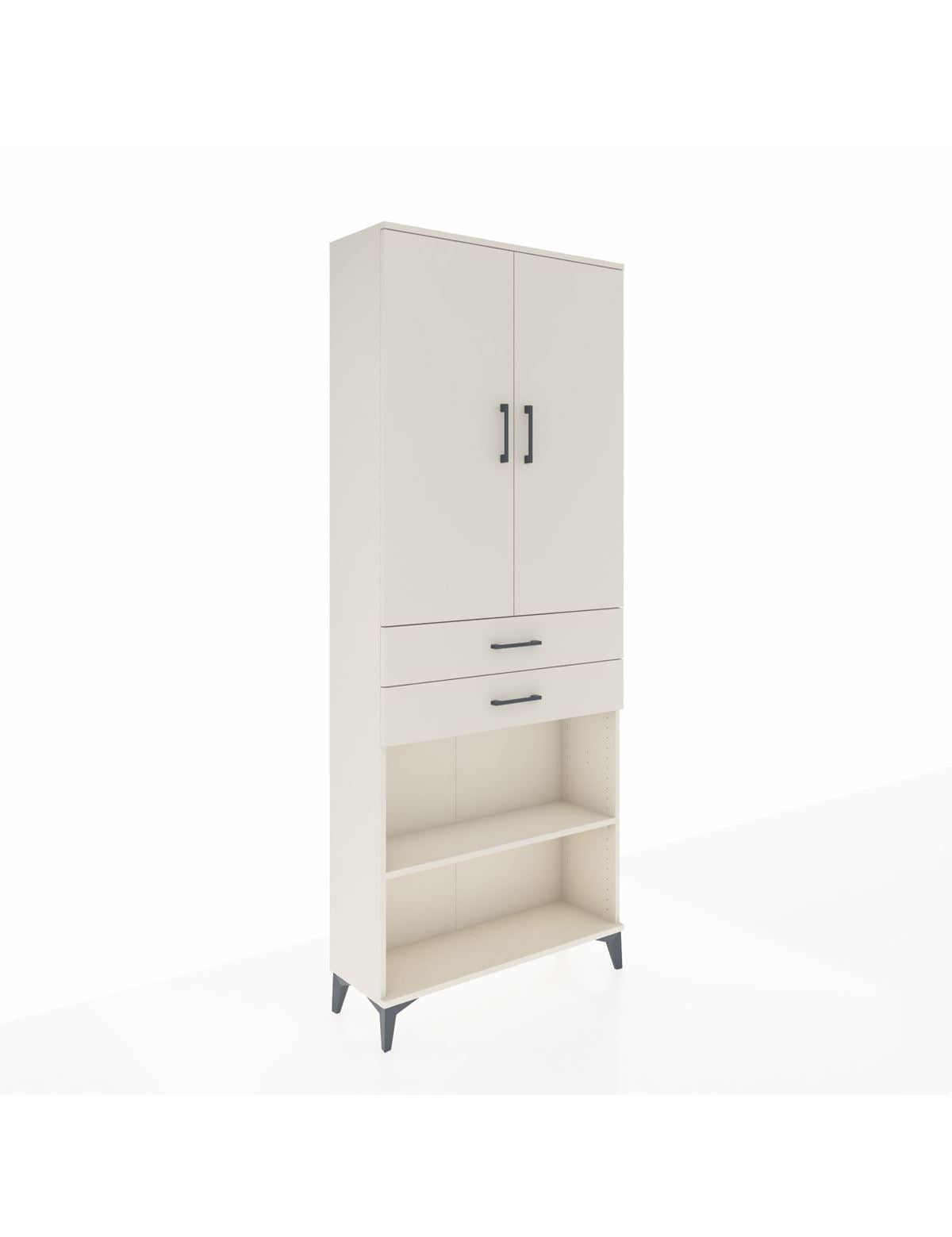 Arges Dolap 4 Raflı 2 Çekmeceli 2 Kapaklı 88x30x221 Aytaşı-Aytaşı