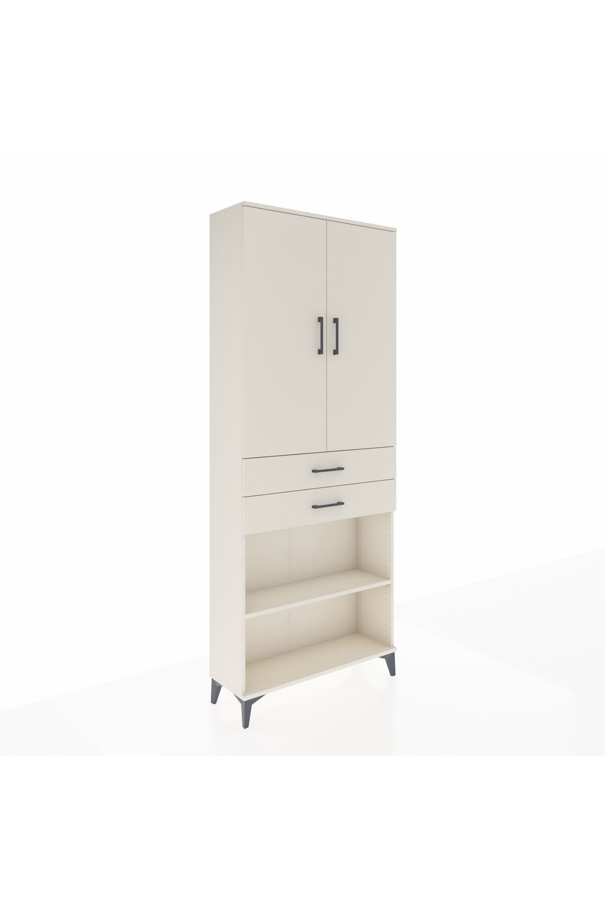 Arges Dolap 4 Raflı 2 Çekmeceli 2 Kapaklı 88x30x221 Aytaşı-Aytaşı