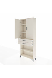 Arges Dolap 4 Raflı 2 Çekmeceli 2 Kapaklı 88x30x221 Aytaşı-Aytaşı