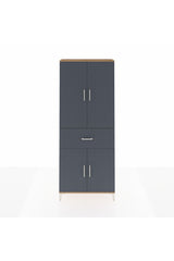 Arges Dolap 4 Raflı Tek Çekmeceli 4 Kapaklı 88x30x221