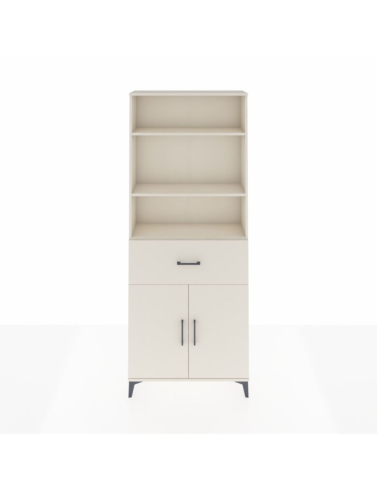 Arges Dolap 4 Raflı Tek Çekmeceli 2 Kapaklı 88x30x221 Aytaşı-Aytaşı