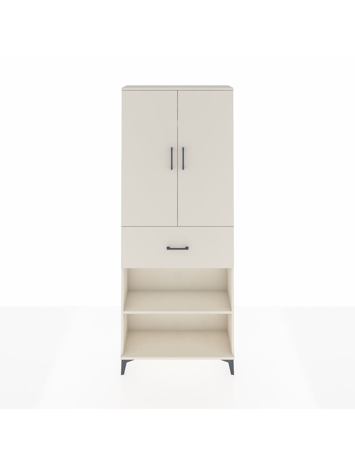 Arges Dolap 4 Raflı Tek Çekmeceli 2 Kapaklı 88x30x221 Aytaşı-Aytaşı