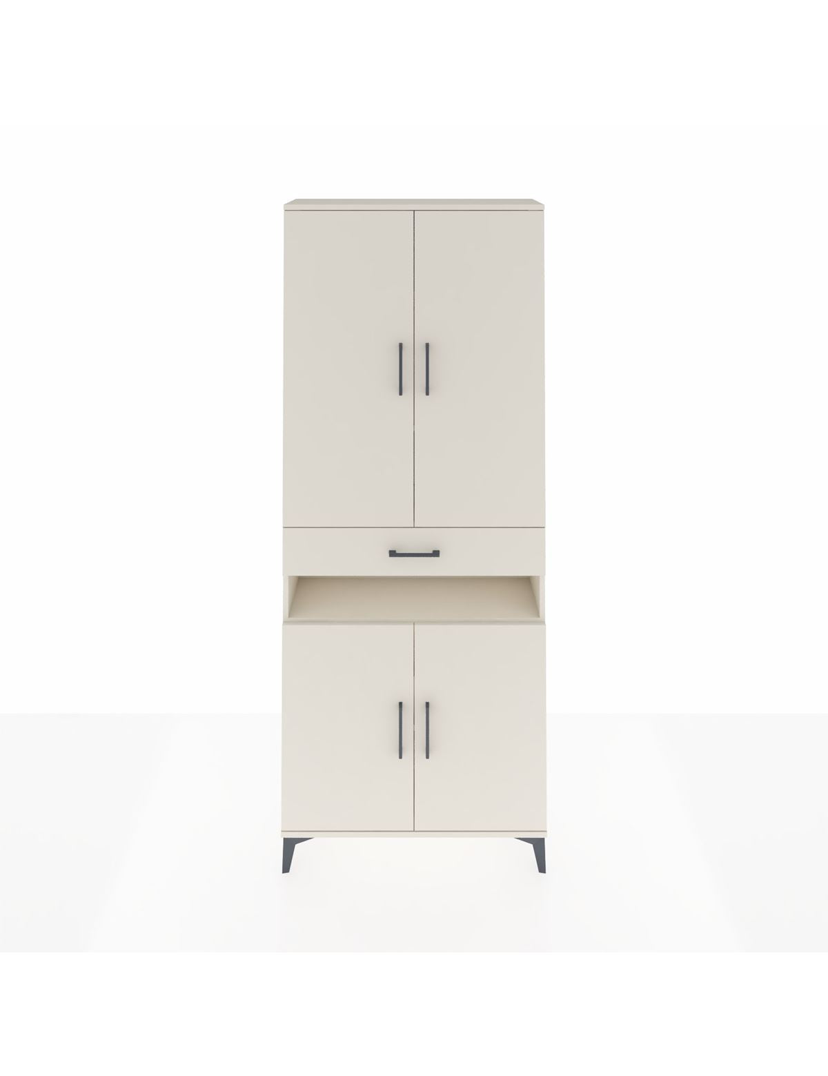 Arges Dolap 5 Raflı Tek Çekmeceli 4 Kapaklı 88x30x221 Aytaşı-Aytaşı