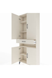 Arges Dolap 5 Raflı Tek Çekmeceli 4 Kapaklı 88x30x221 Aytaşı-Aytaşı